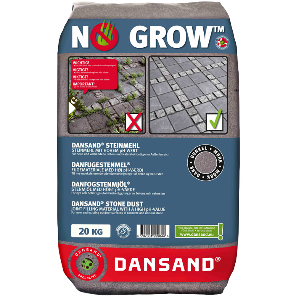Dansand NO GROW Grey Block Paving Joint Filling Stone Dust 20kg 2 Pack Image 2