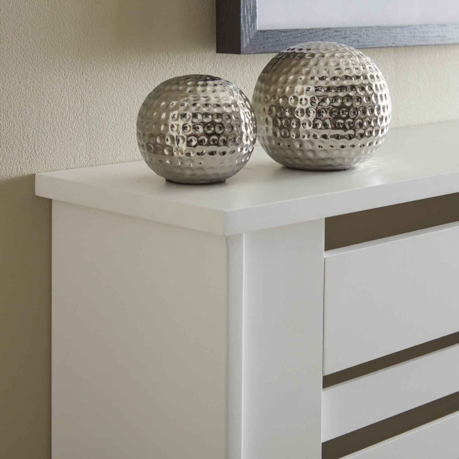 Contemporary Radiator Cabinet White Mini Image 4