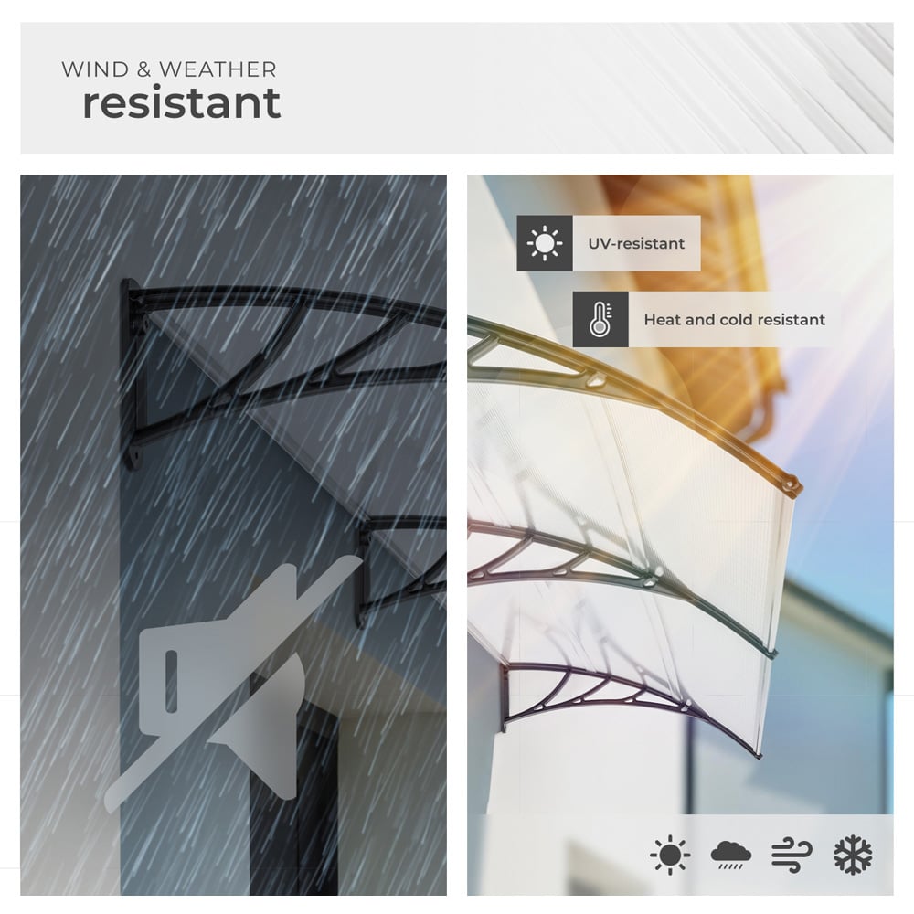 tectake Transparent Canopy 2 x 0.9m Image 5