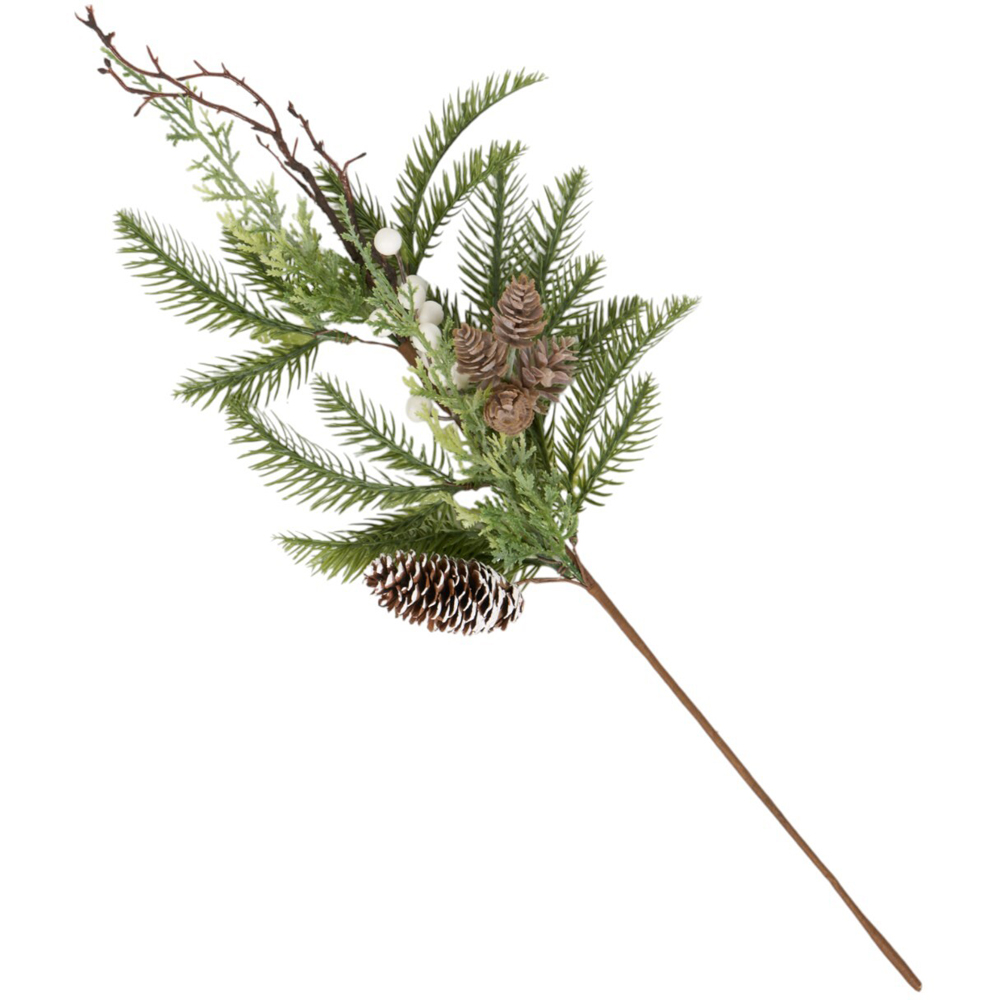 Festive White Berry SprayGreen Image 2