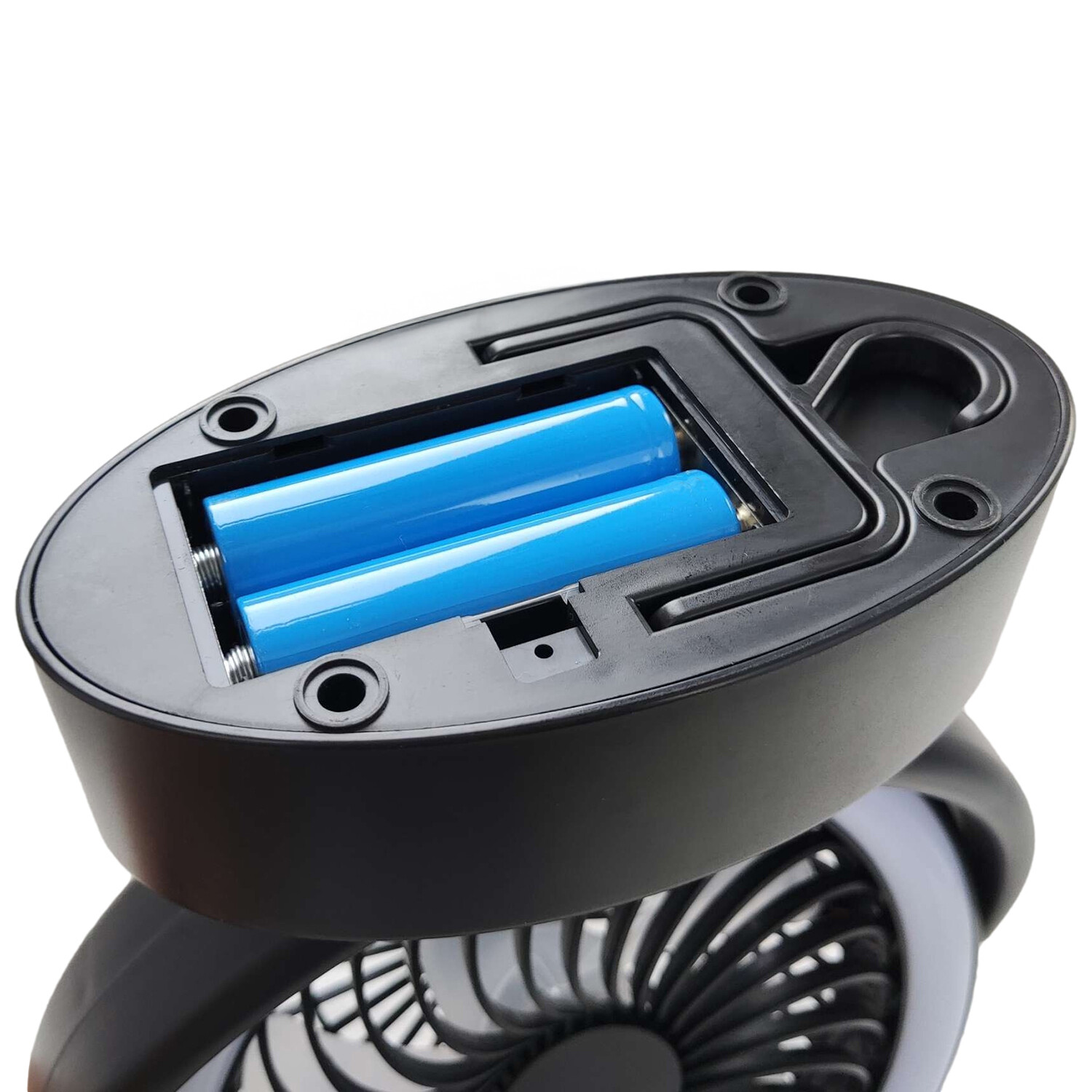 LED Camping Light and Fan Black Image 8