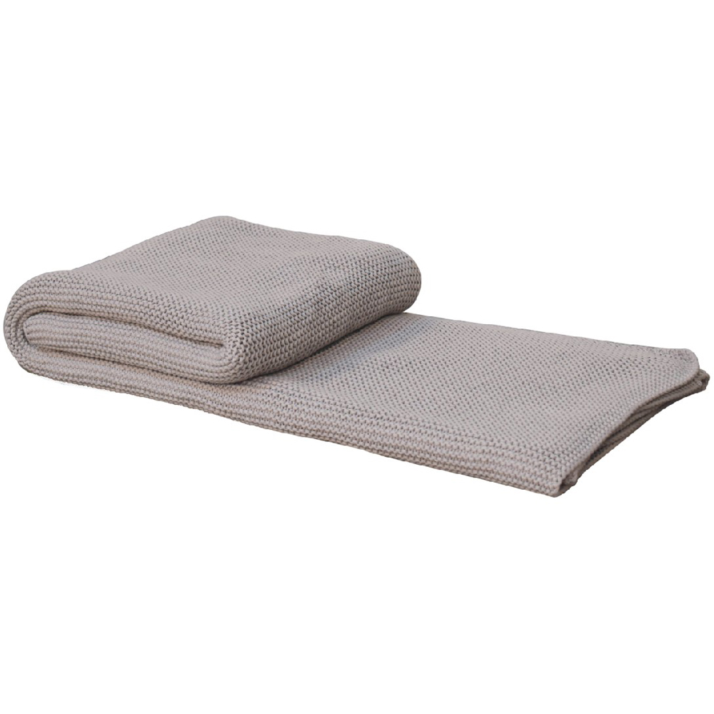 Artisan Furniture Grey Double Knitted Throw Image 5