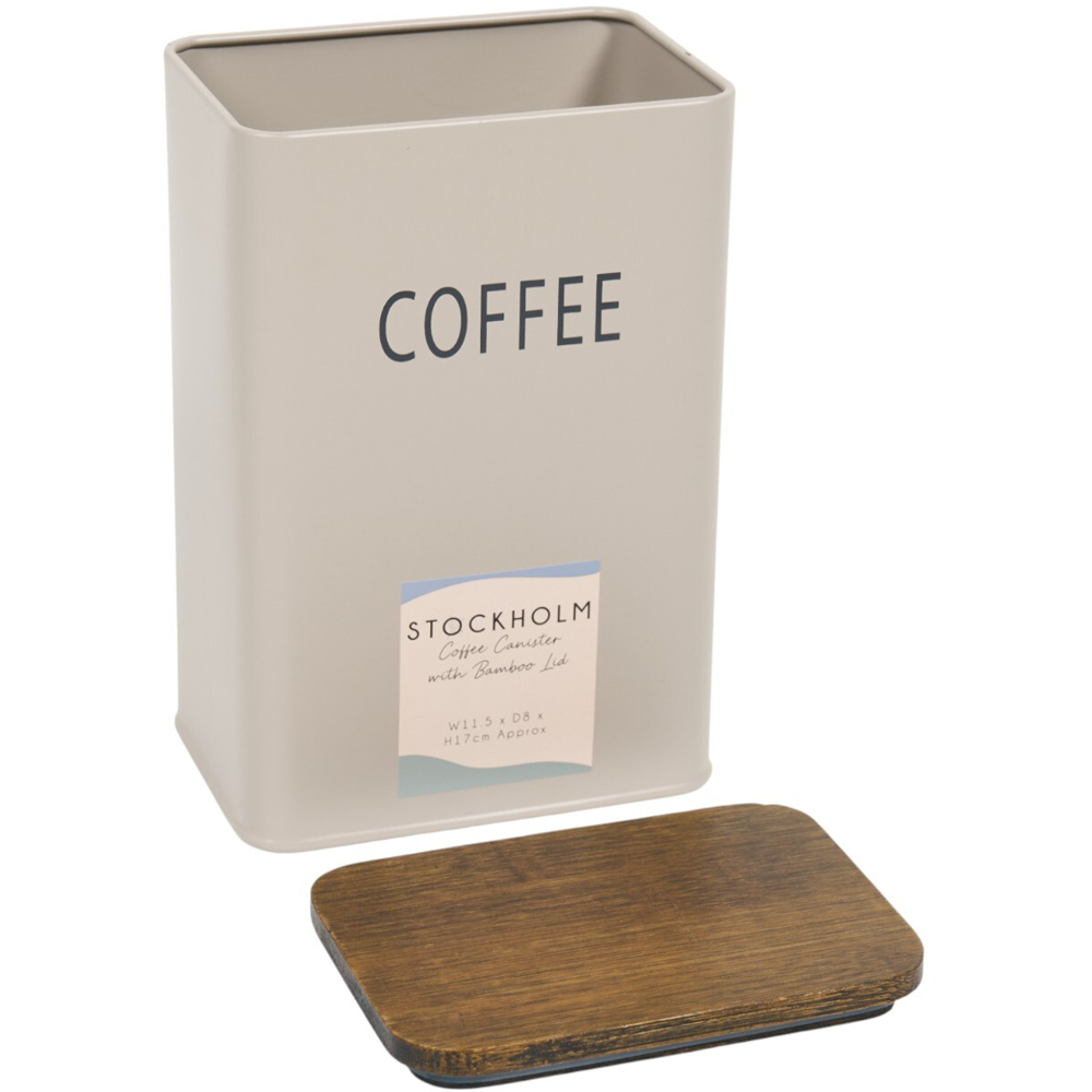 Stockholm Coffee Canister with Bamboo Lid Image 6