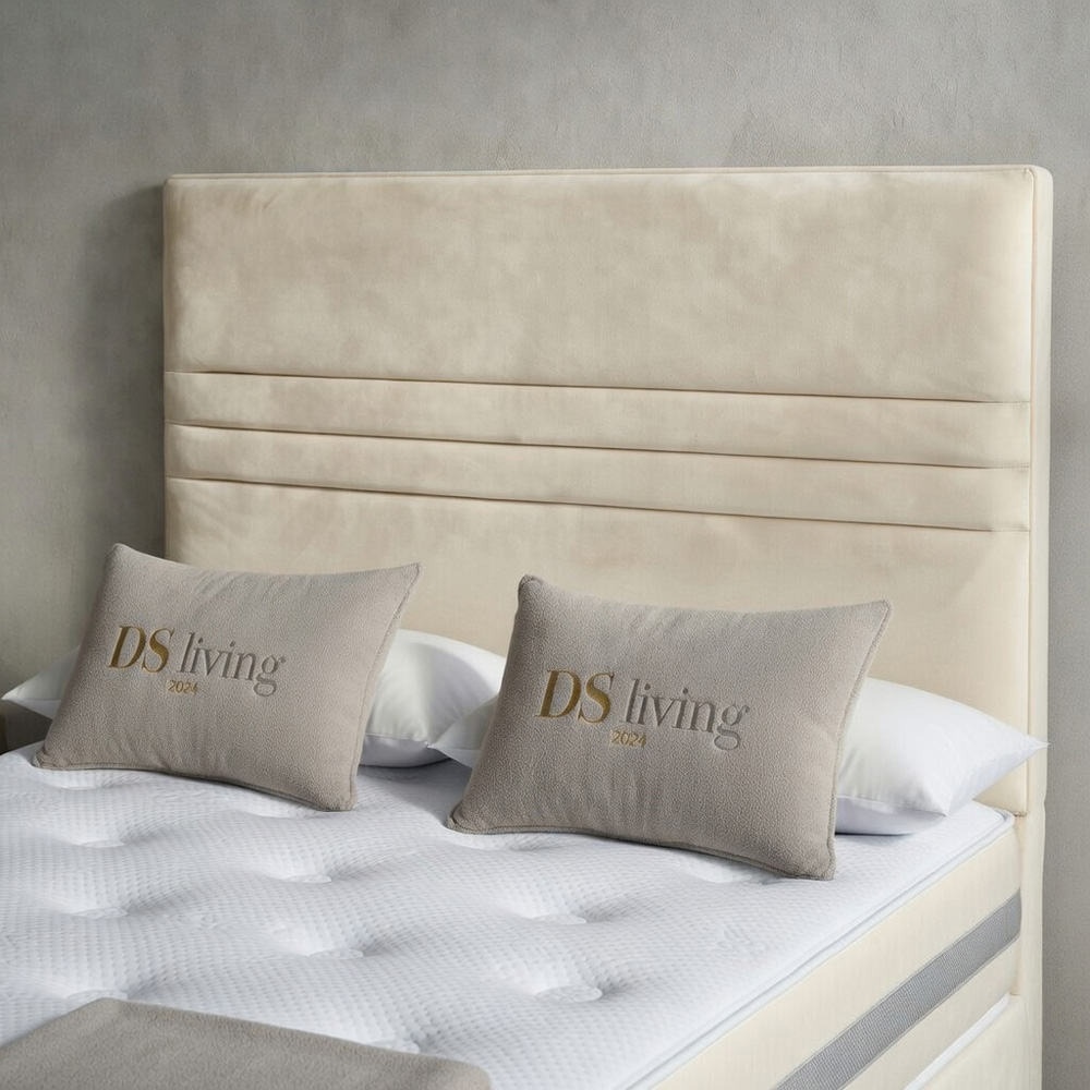 DS Living Harrington Single Cream Plush Divan Bed Image 2