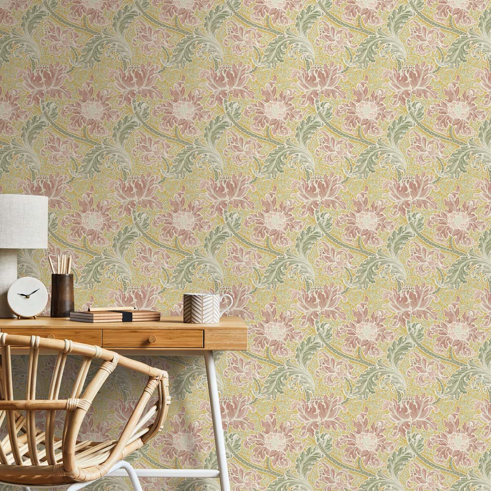 Galerie Llewelyn-Bowen Off The Wall Floral Yellow Wallpaper Image 2
