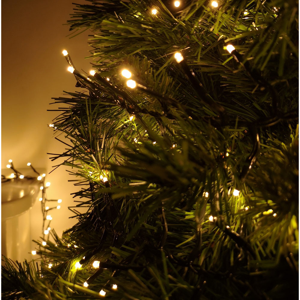 Premier ClusterBrights 480 Vintage Gold LED Christmas Cluster Light 6.2m Image 5