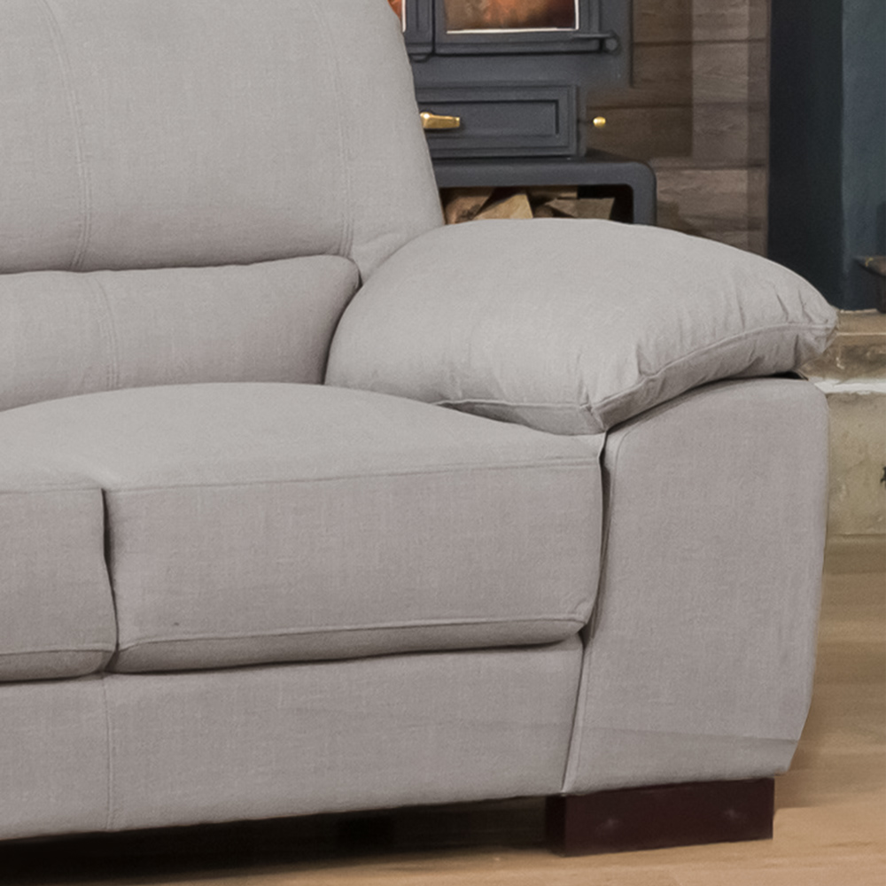 Westbrook 2 Seater Smoke Textured Fabric Sofa Image 2