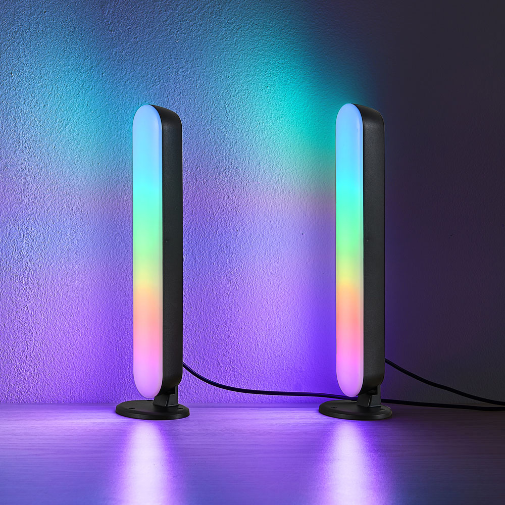 TRIO Game Black Integrated LED Gaming Table Lamp 2 Pack Image 7