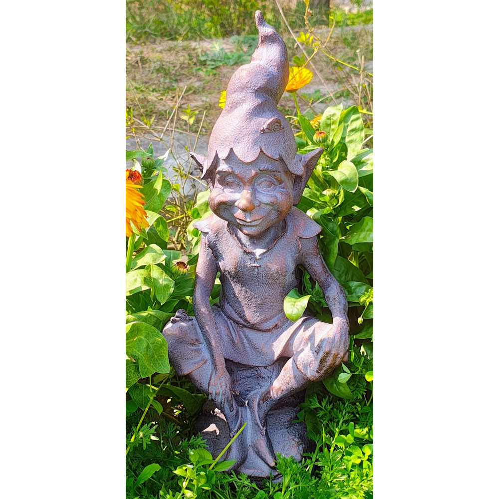 Inspirational Gifting Perching on a Stone Polystone Resin Garden Ornament Image 3