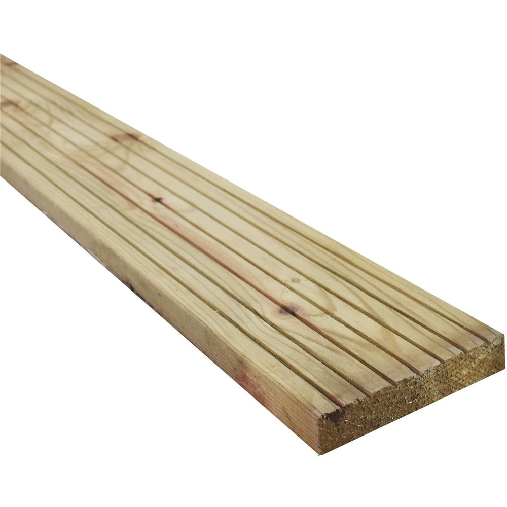 Snowdon Timber Treated Decking Board 2.4m x 120 x 25mm 10 Pack Image 2