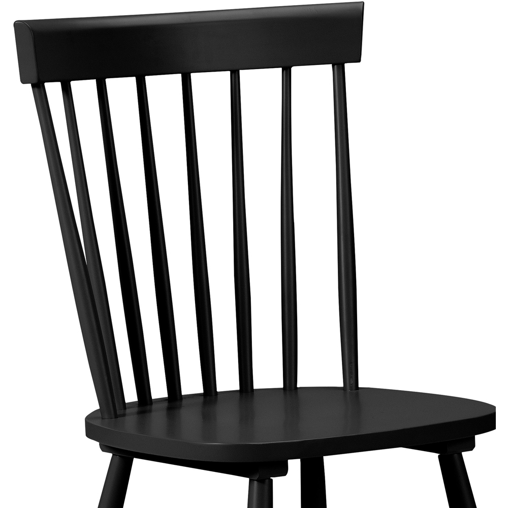 Julian Bowen Torino Set of 4 Black Chairs Image 4