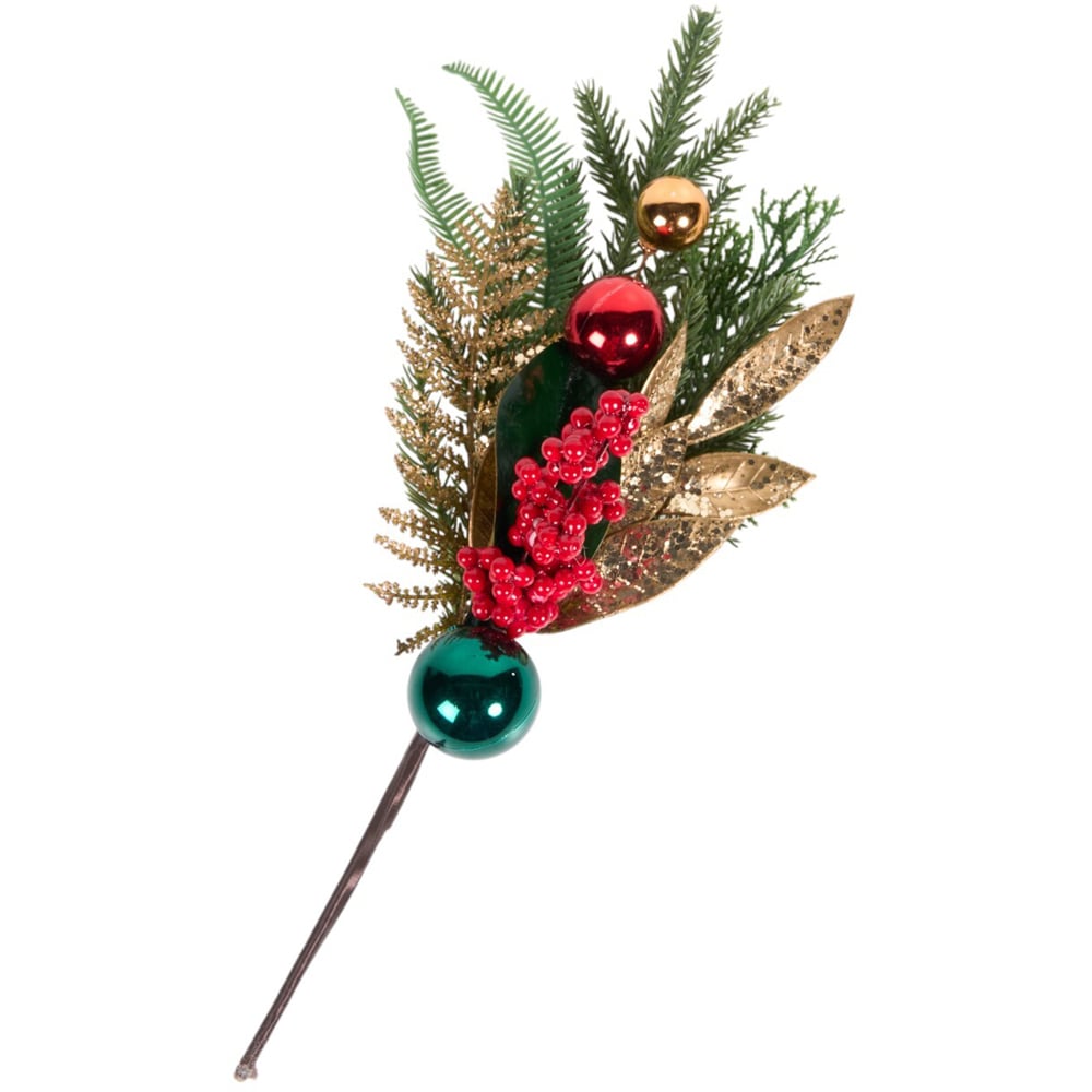 Traditional Festive Bauble PickGreen Image 4