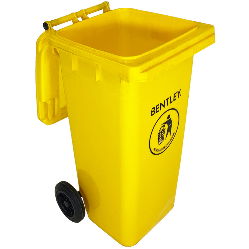 Charles Bentley Yellow Wheelie Bin 120L Image 3