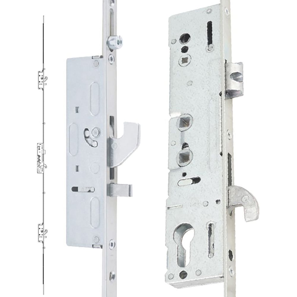 Crystal uPVC Double Glazed French Door Left hand master White Clear Glass 1190x2090mm Image 4