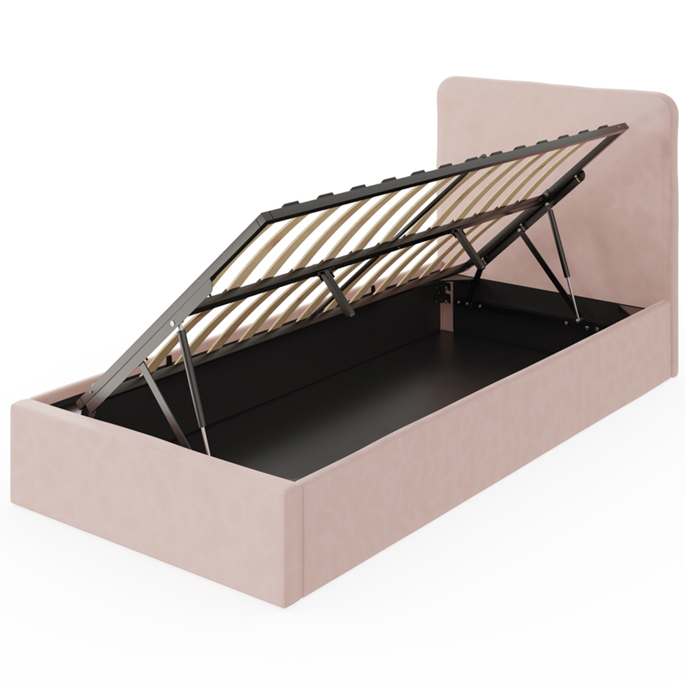 GFW Chiswick Single Soft Pink Ottoman Bed Image 3