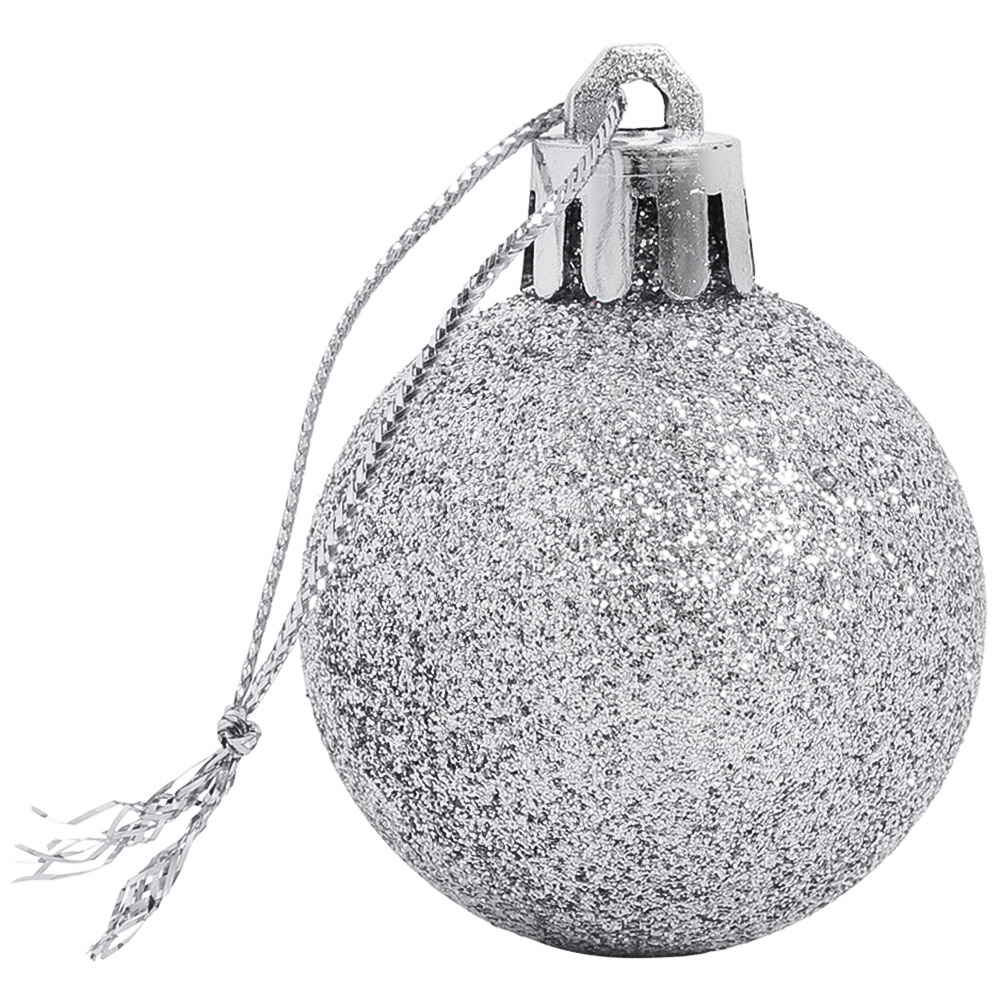 Living and Home Silver Bauble 36 Pack Image 4