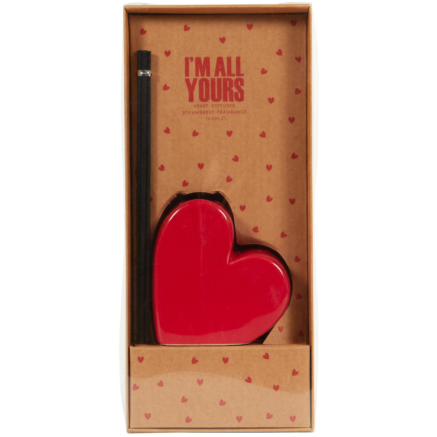 Love Heart Diffuser 100ml - Red Image 1