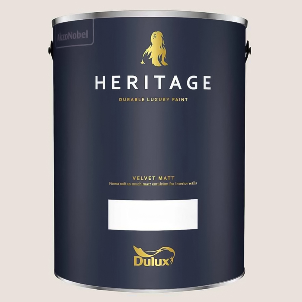 Dulux Heritage Walls and Ceilings Ash White Velvet Matt Emulsion Paint 5L Image 2