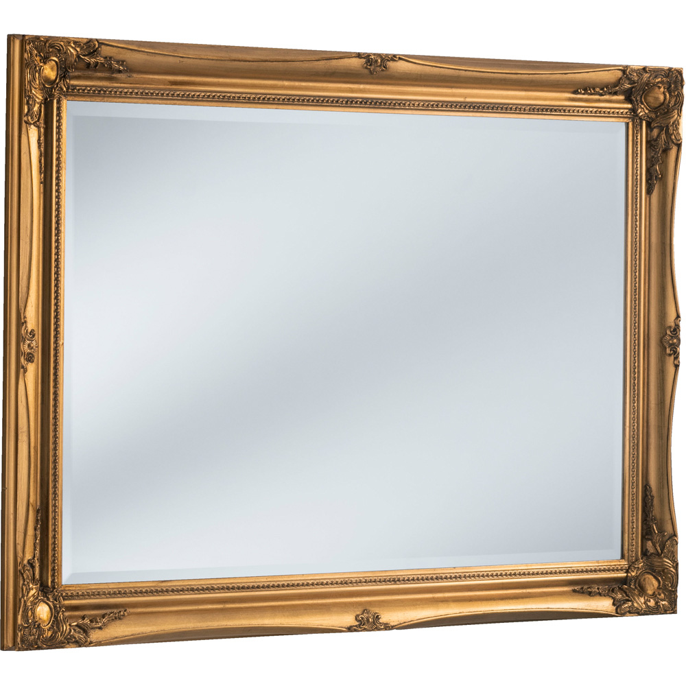Yearn Gold French Style Bevelled Mirror 116 x 90cm Image 1
