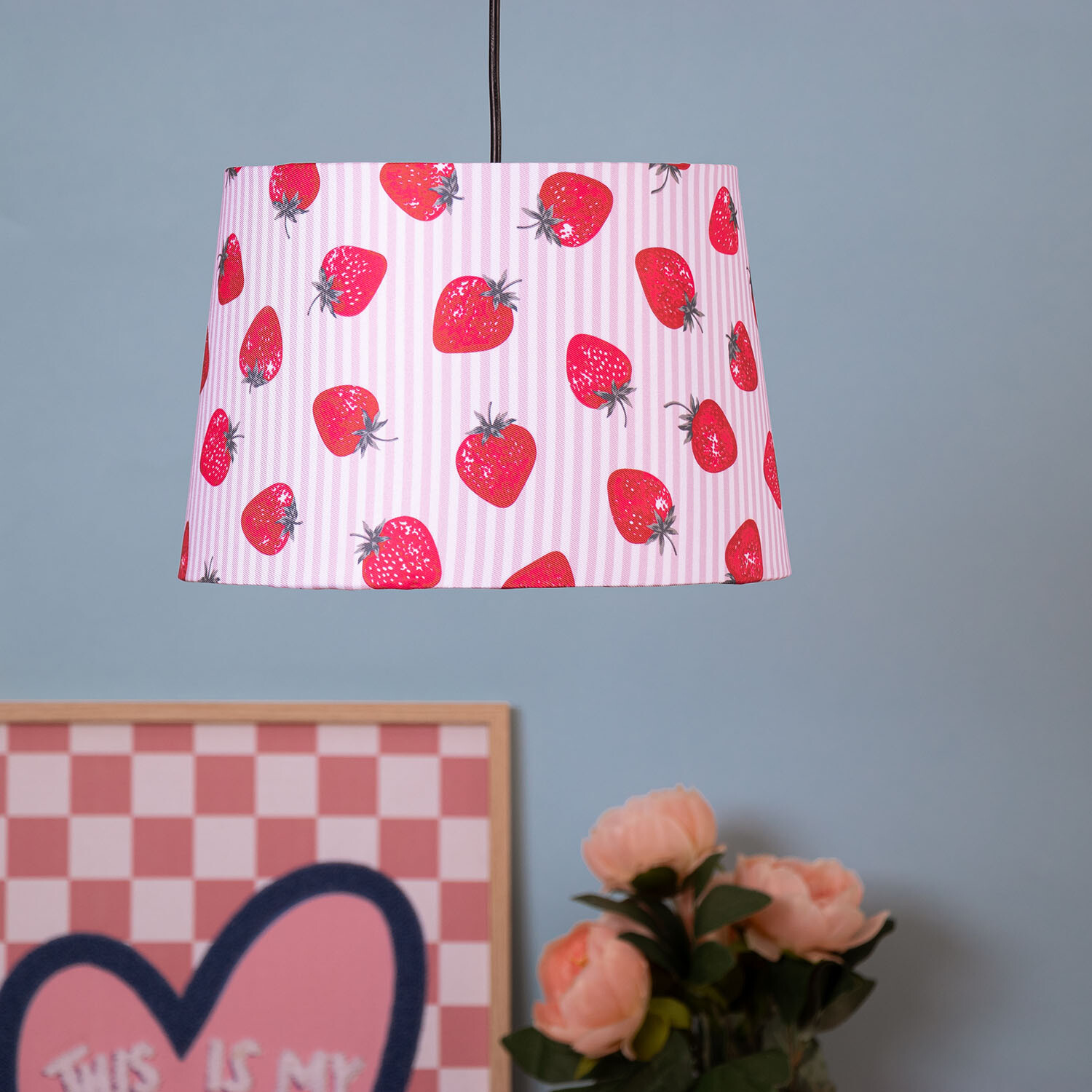 Strawberry Stripe Tapered Shade - Multicolour Image 2