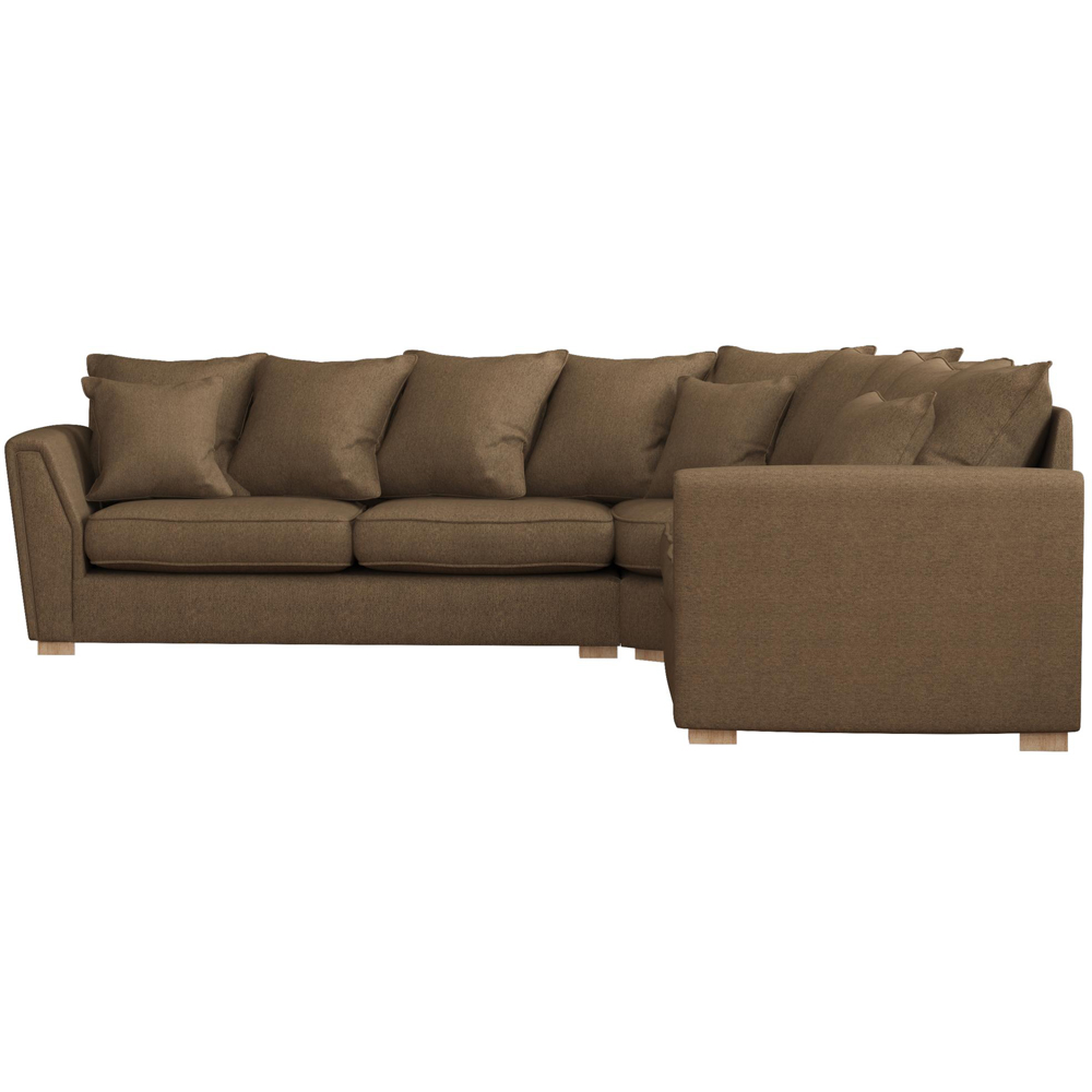 Wendleberry 4 Seater Venice Nutmeg Scatter Back Corner Sofa Image 3