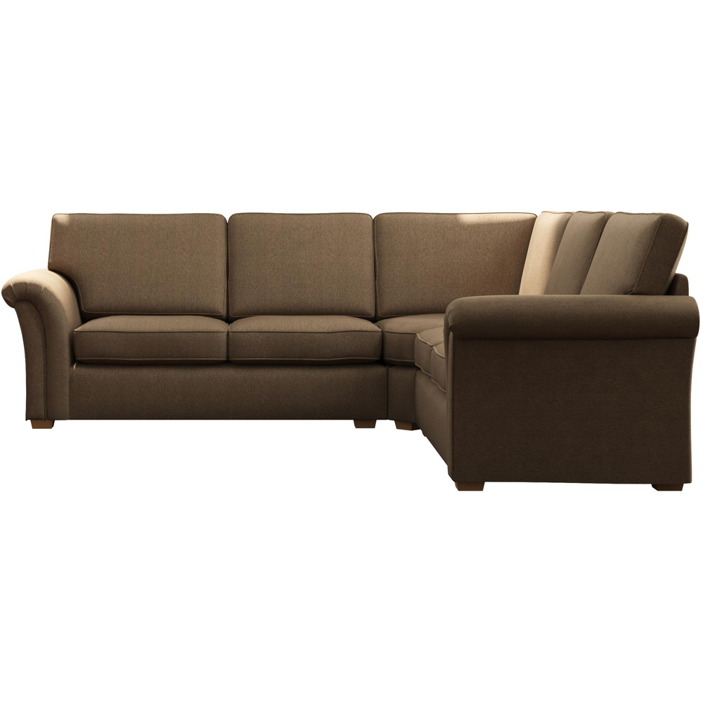 Castleacre 4 Seater Venice Nutmeg Fixed Back Corner Sofa Image 3