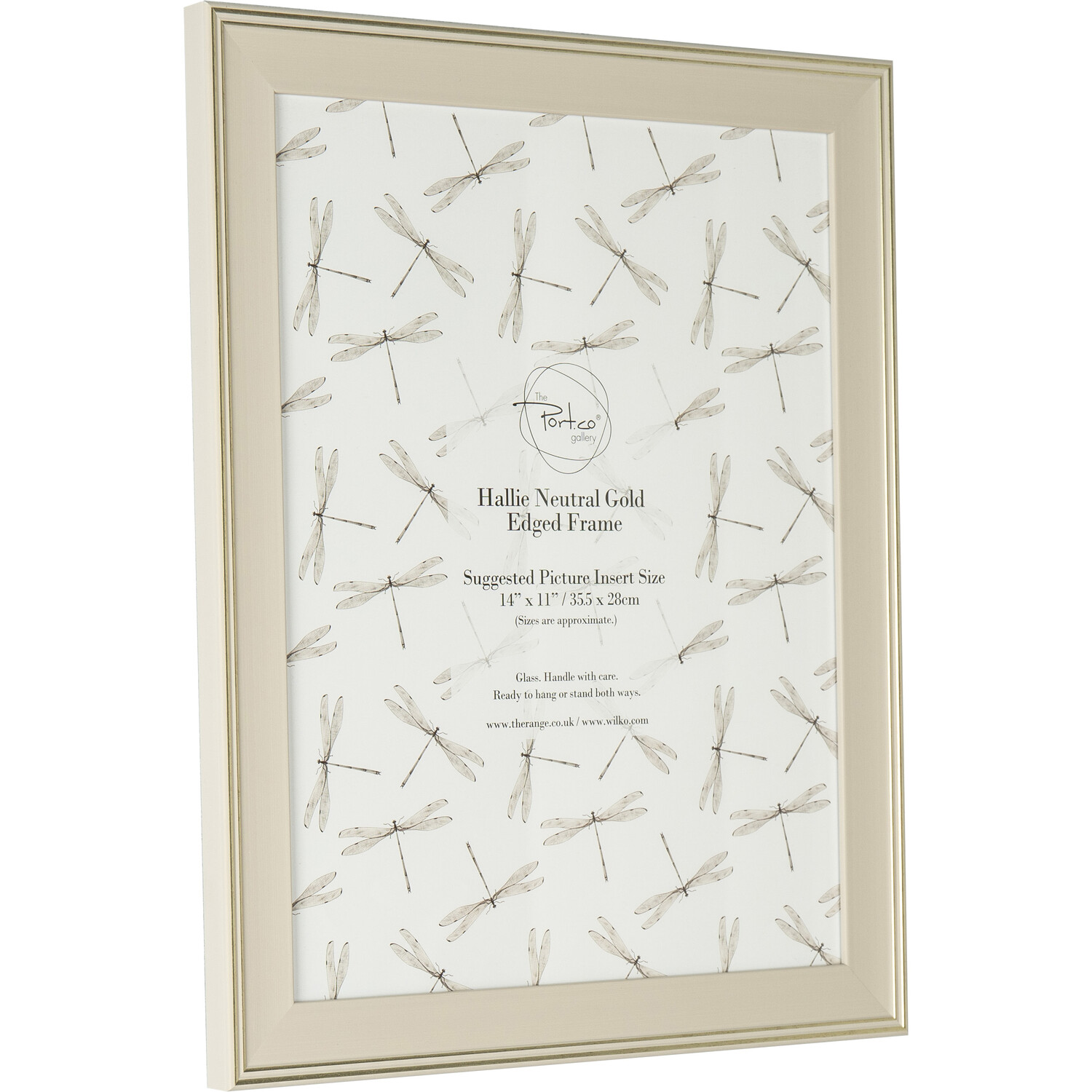 Hallie Neutral Gold Edged Frame Neutral 14 x 11in Image 3