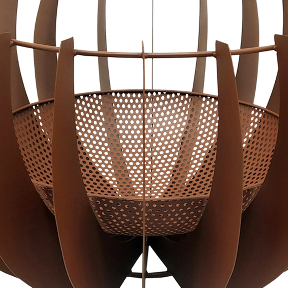 Ivyline Solis Rust Fire Pit 30 x 50cm Image 3