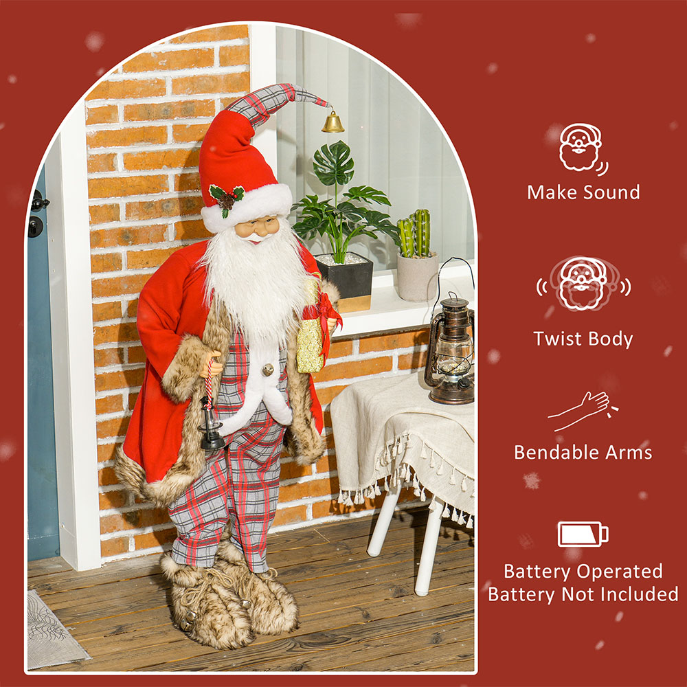 Everglow Animated and Sound Activated Santa Claus 4.6ft | Homebase