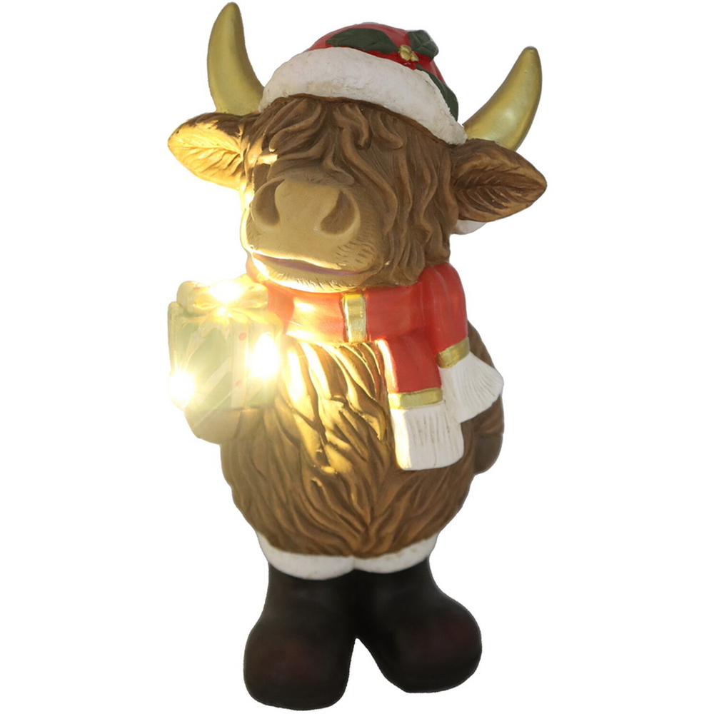 LED Christmas Highland Cow Image 2