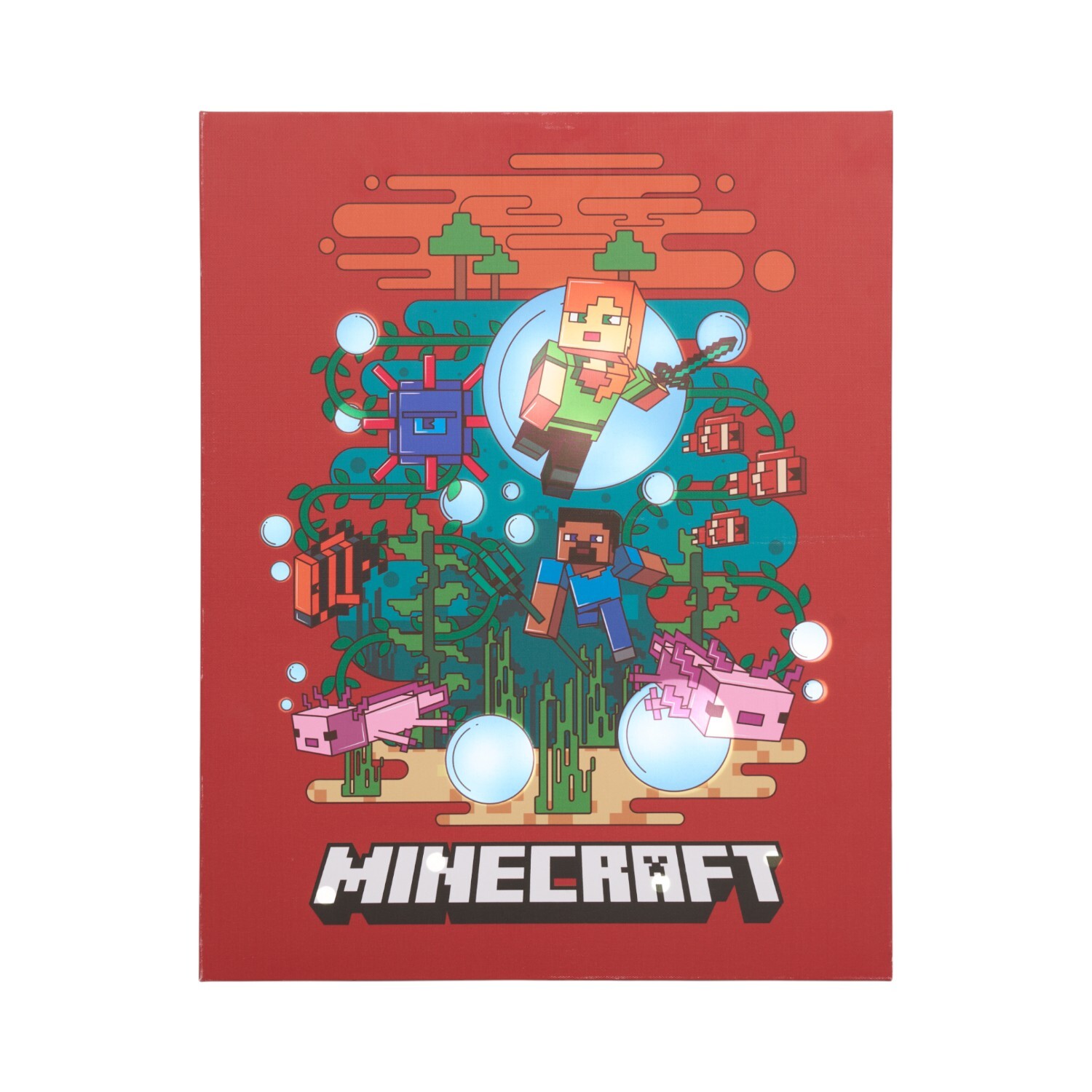 Light Up Minecraft Canvas Red Image 2