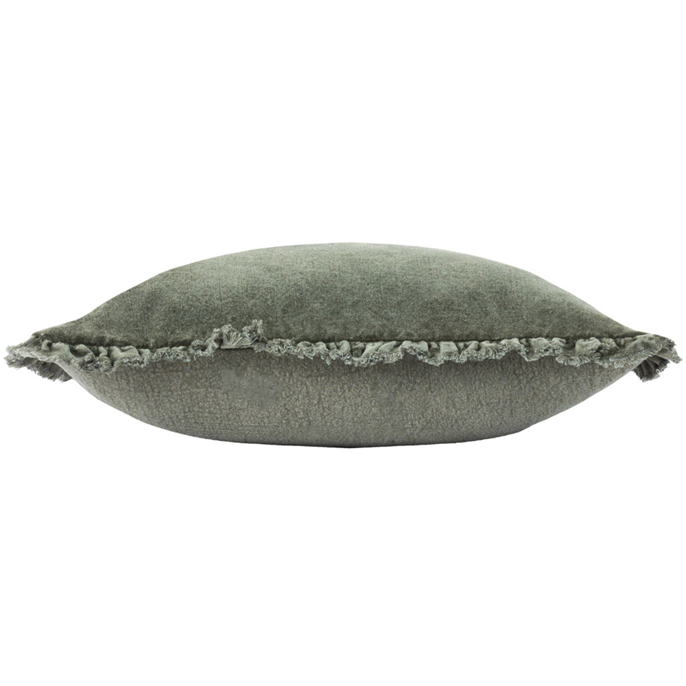 Yard Bertie Moss Cotton Velvet Cushion Image 4