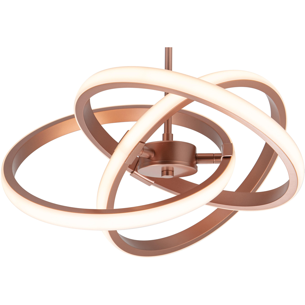 Cosylyte Ridgley 3 Ring Copper Asteroid LED Pendant Light Image 4