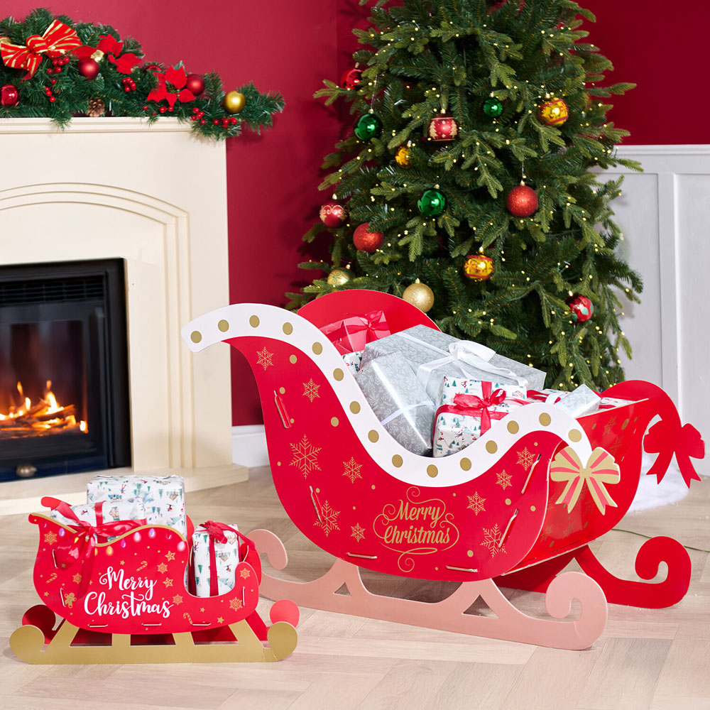 Make Your Own Christmas Sleigh Hamper - Red Image 7