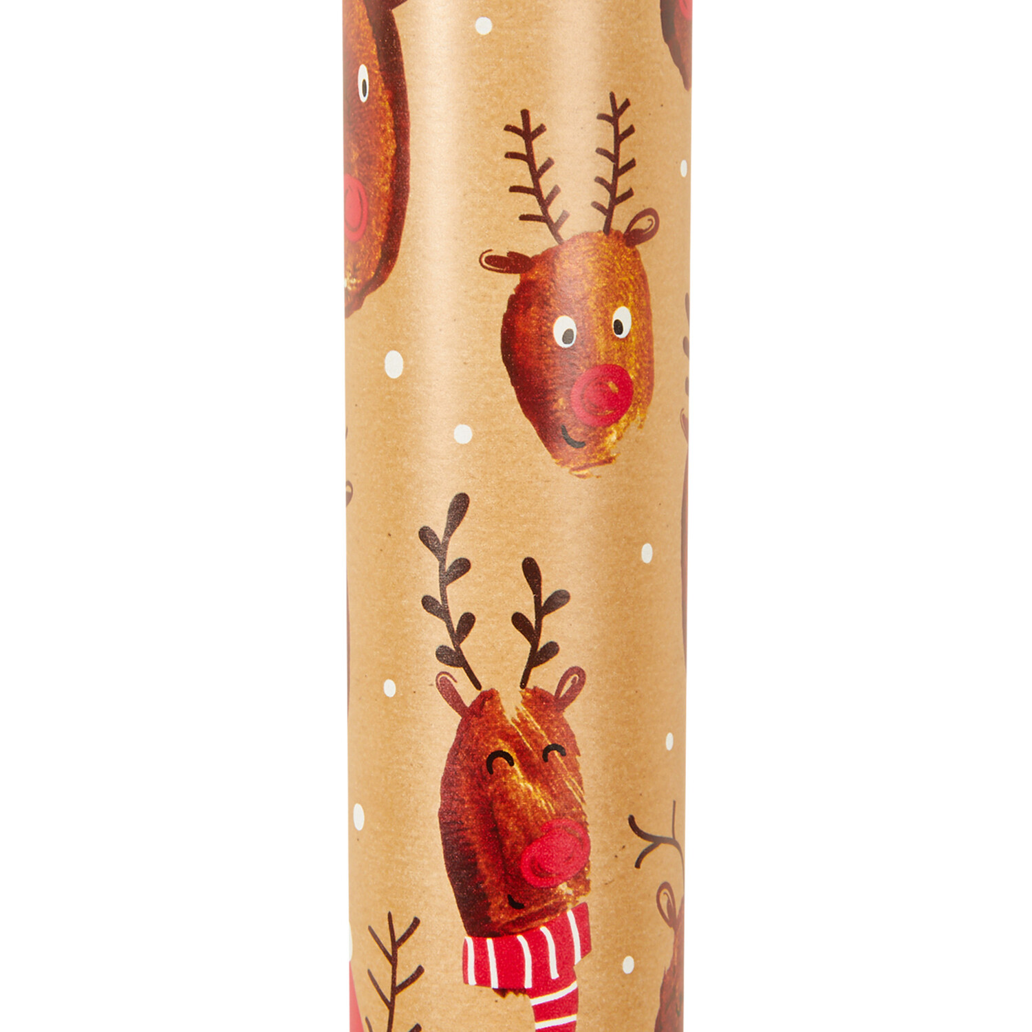 Christmas Kraft Characters Gift Wrap 8m - Brown Image 9