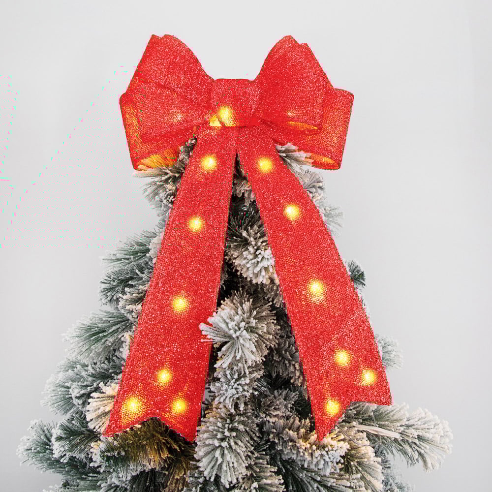 The Christmas Workshop 50cm LED Red Bow Decoration Image 4