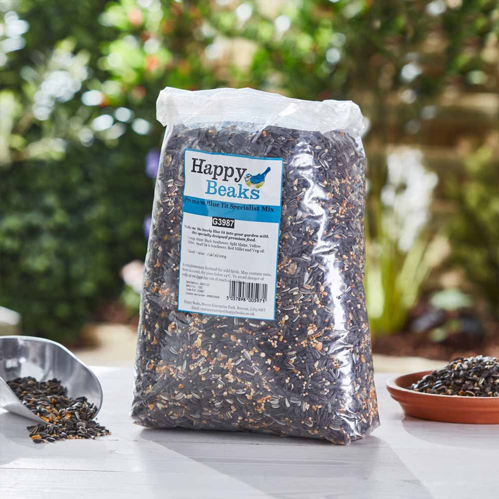 Happy Beaks Premium Blue Tit Specialist Seed Mix Bird Food 25.5kg Image 2