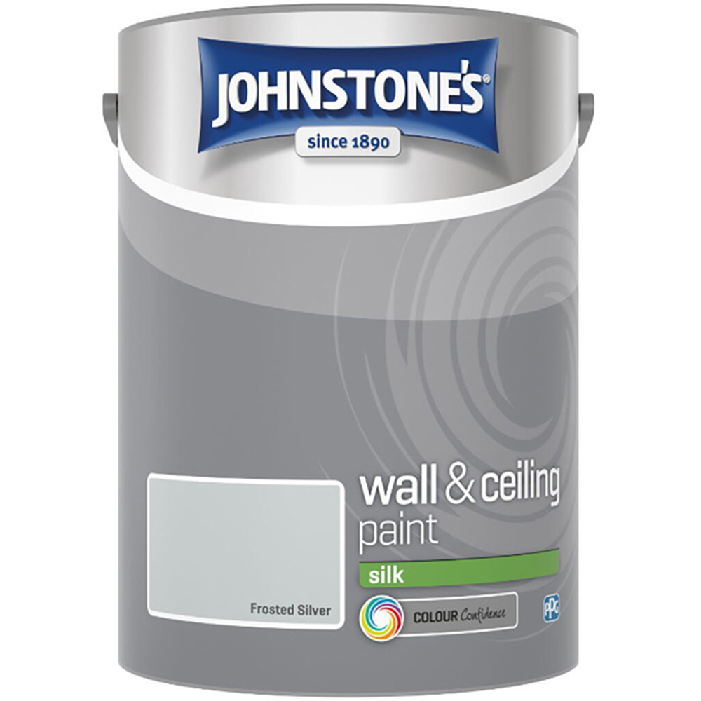 Johnstones Silk Emulsion Paint Frosted Silver Image 2