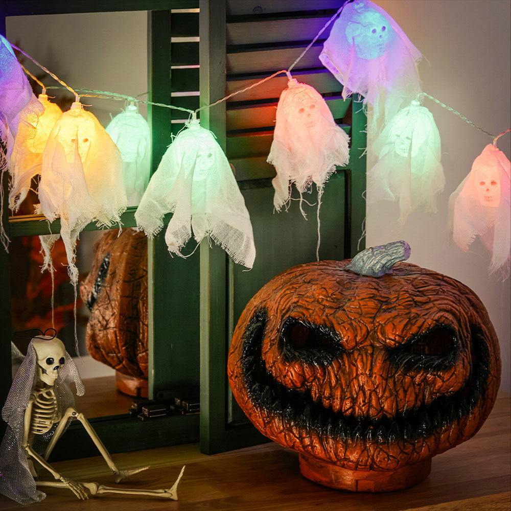 Living and Home 3m Halloween Skull 20 LED String Light Image 8