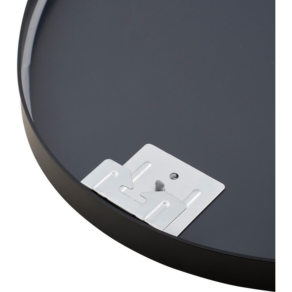Living and Home Black Oval Aluminium Framed HD Float Glass Bathroom Mirror 50 x 70cm Image 5