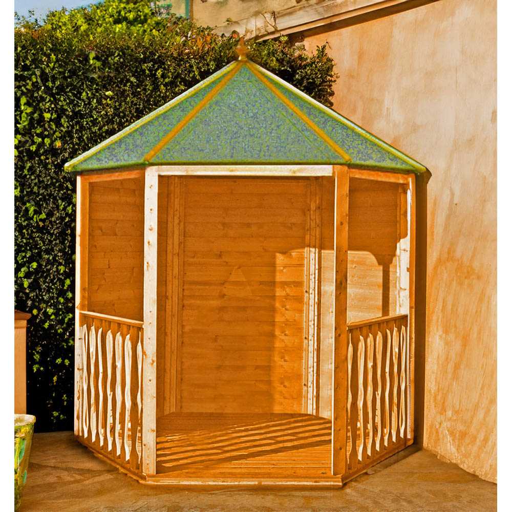 Shire 7 x 6ft Gazebo Pressure Treated Arbour Image 6