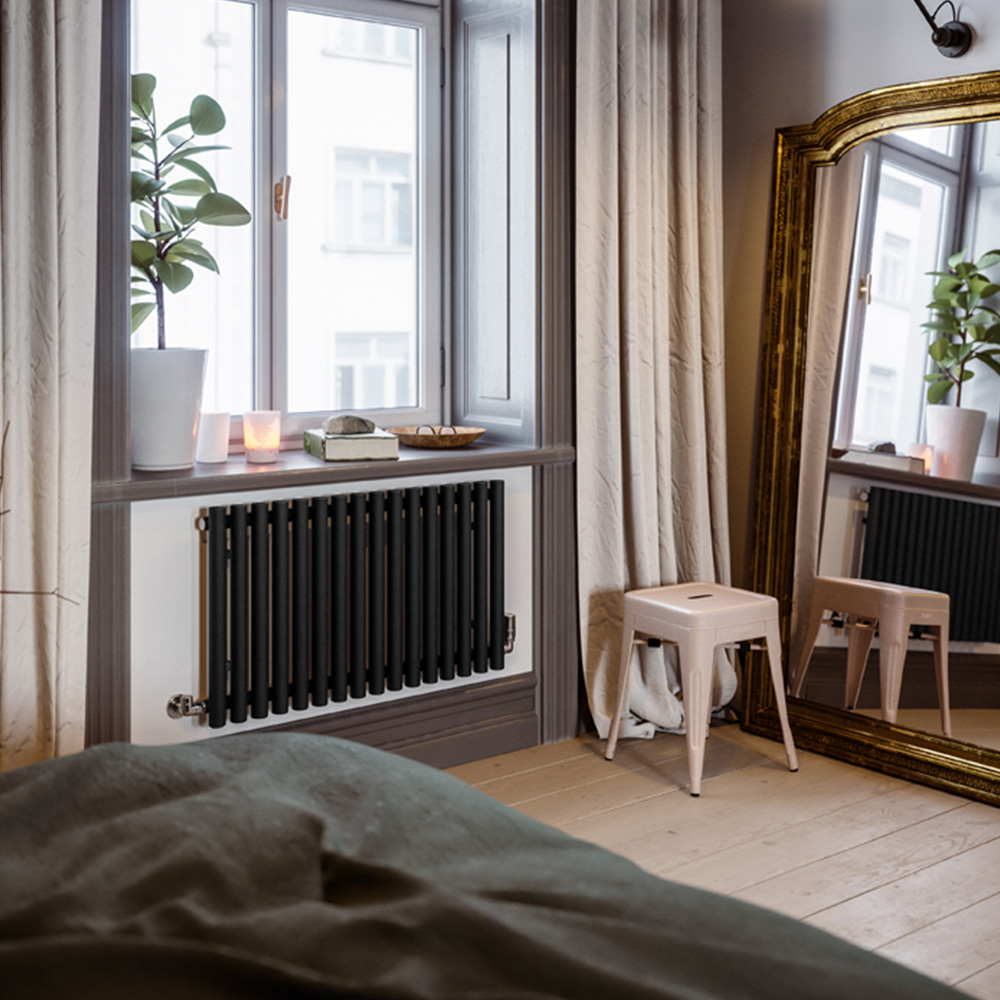 Terma Rolo Room 2015 BTU Heban Black Radiator 500 x 865mm Image 6