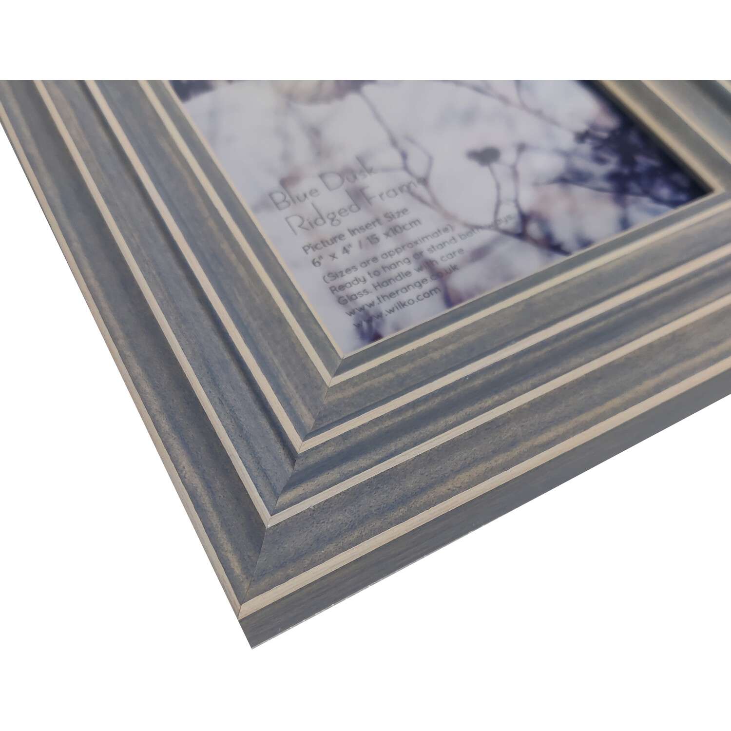 Blue Dusk Ridged Frame - Blue / 15x10cm Image 3