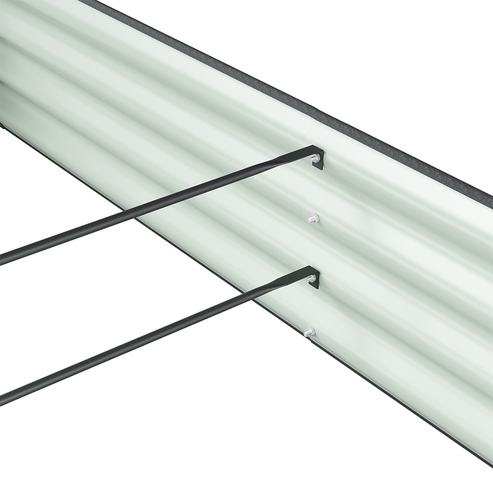 Living and Home Black Rectangular Galvanised Steel Raised Garden Bed 180 x 120cm Image 6