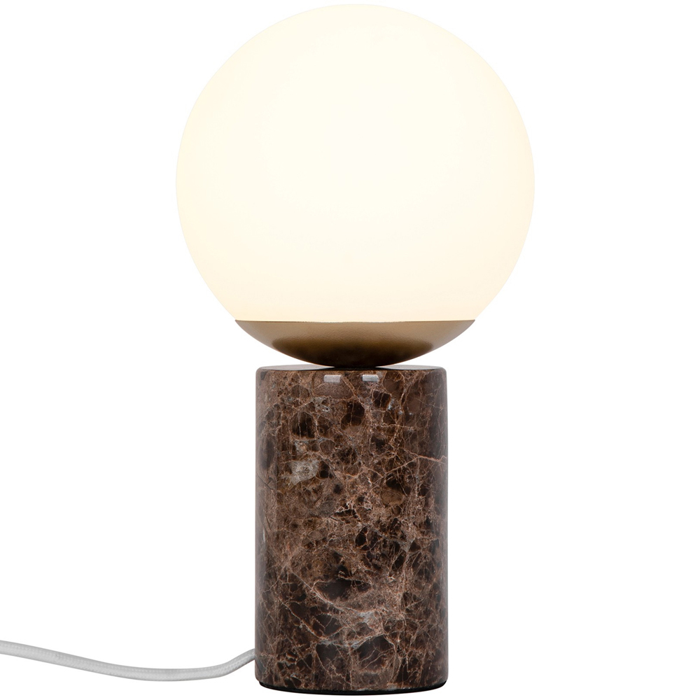 Nordlux Lilly Marble Brown Table Lamp Image 1