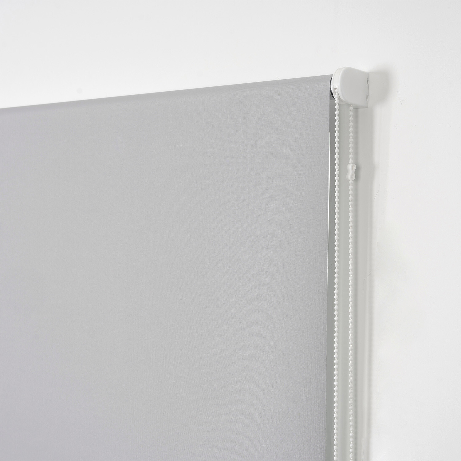 Divante Plain Blackout Roller Blind - Cool Silver / 90cm Image 4