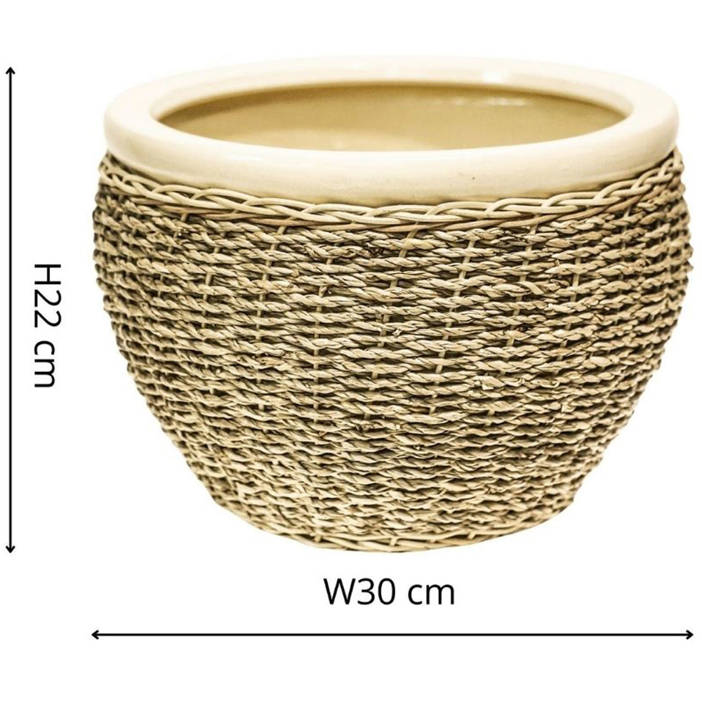 Ivyline Natural Seagrass Natural Nested Pot Cover 2 Pack Image 4
