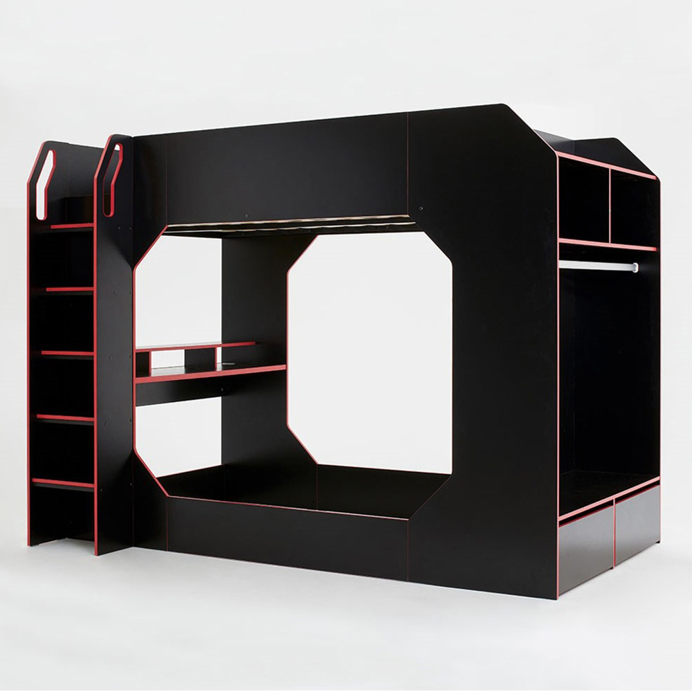 Recoil Boss Pod Small Double Gaming High Sleeper Bed with Desk and Storage Image 2