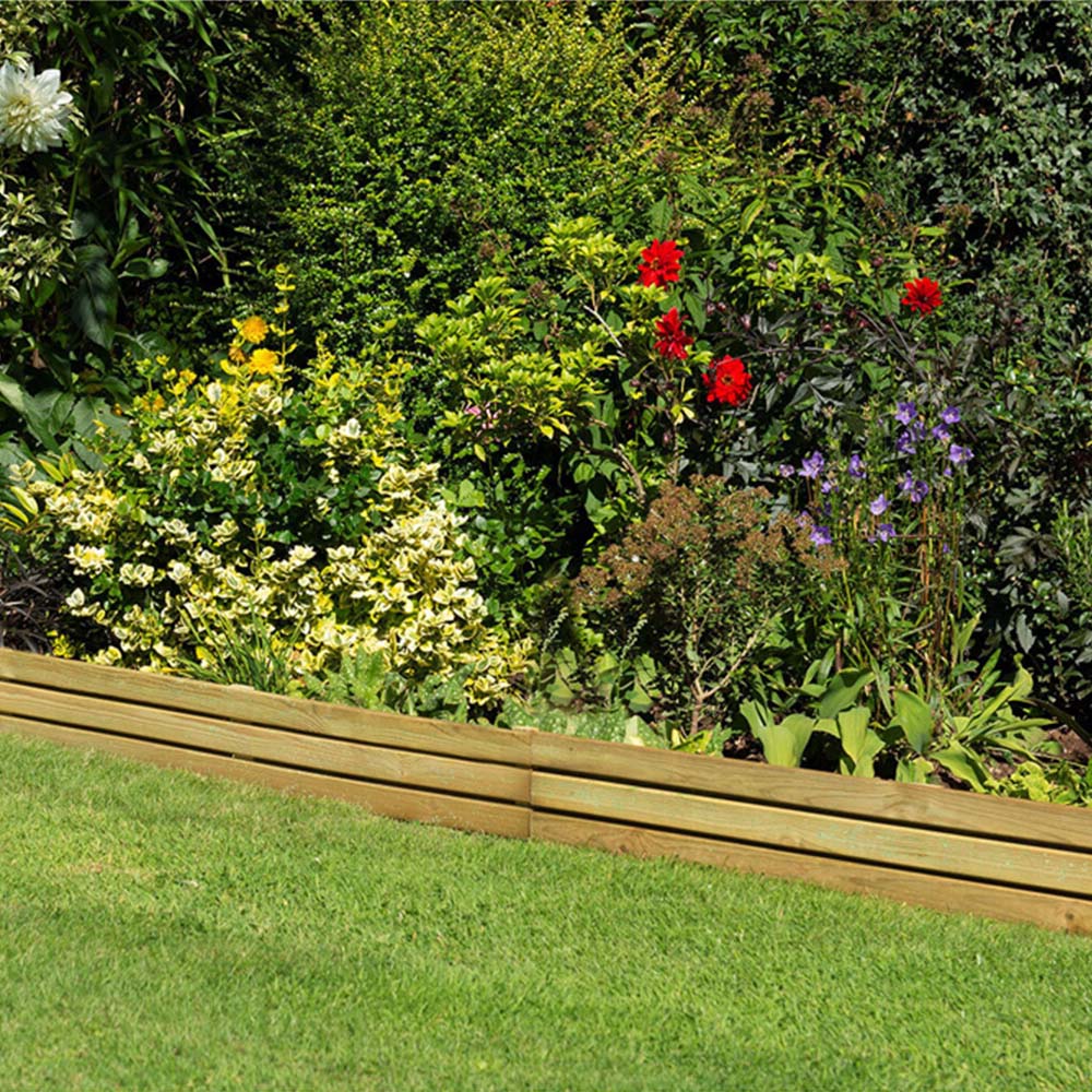 Forest Garden Slatted Edging 60cm Image 2