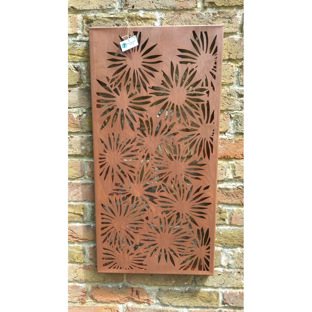 Inspirational Gifting Daisy Decorative Steel Screen Wall Art 78 x 39cm Image 2